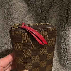 Louis Vuitton Red and Brown Wallet